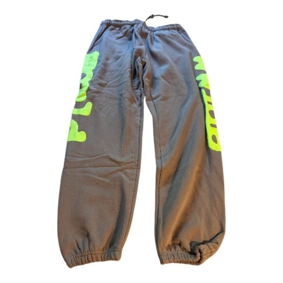 Sp5der Beluga Sweatpants Grey & Green - Picture 1 of 4